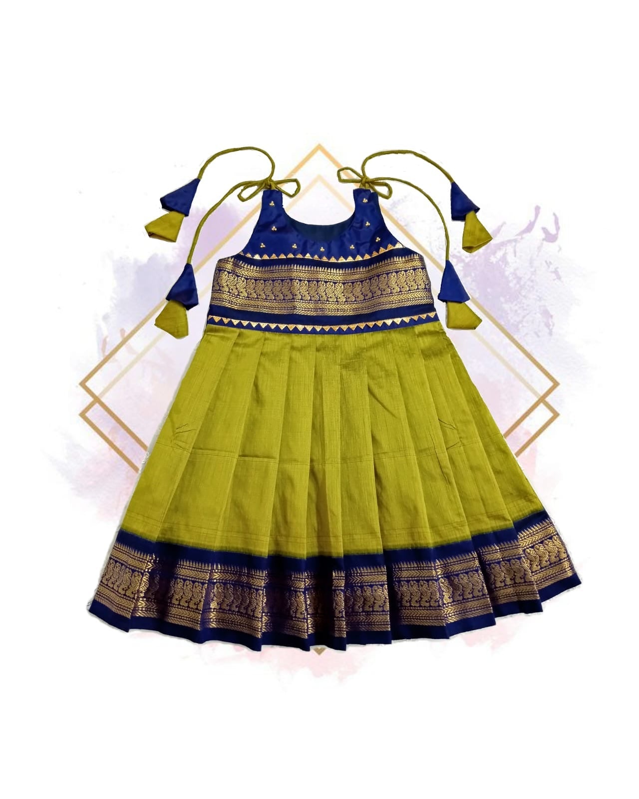 Chic Silhouette: Kalyani Cotton Tie-Shoulder Frock