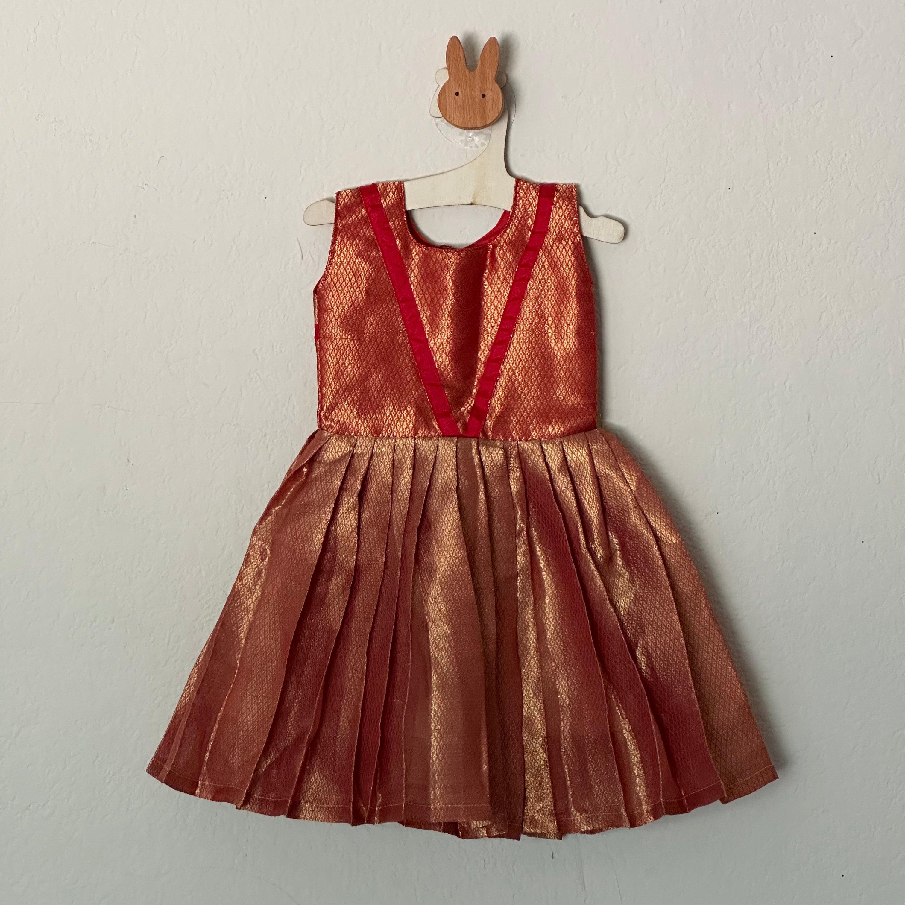 Pure silk frock : 1.5 to 2.5 years – www.kosigam.com