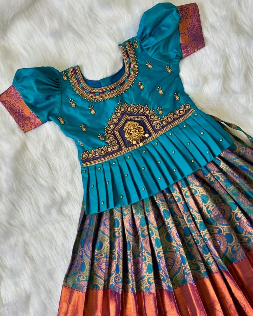 Lehenga with Premium Jewel-Toned Ethnic Dress