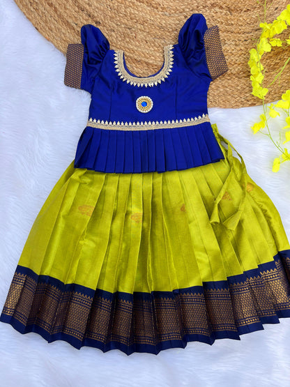 Traditional Semi-Silk Pongal Festival Lehenga